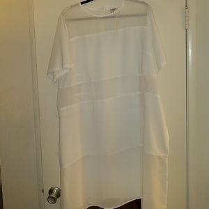 Asos Curve sheer panel tunic